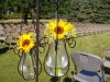 Rental decor with sunflower centerpieces