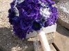 fresh bouquet of Purple anemones, purple lizzy bling pieces