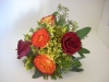 fresh, bridal bouquet, red rose, bi-color roses,