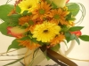 fresh, bridal bouquet, roses, gerbs, daisies