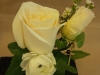 fresh bout: white rose, white ranunculus, ivy