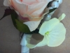 Silk spray rose, hydrangea, pearls